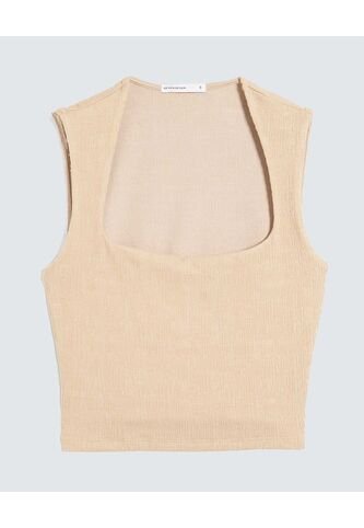 Camiseta Para Mujer Manga Sisa Moda Color Beige Marca Seven Seven #28096277 Seven Seven