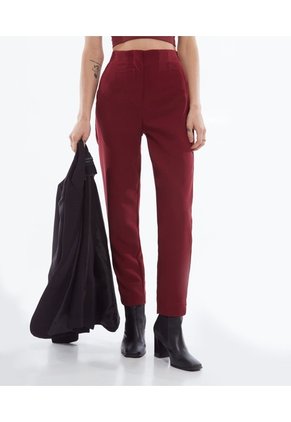 Pantalón Casual  Para Mujer Vino Seven Seven