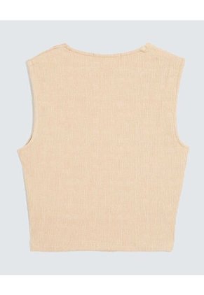 Camiseta Para Mujer Manga Sisa Moda Color Beige Marca Seven Seven #28096277