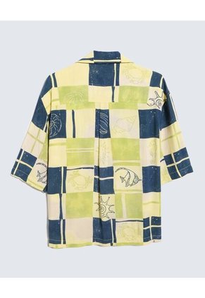 Camisa Para Hombre Manga Corta  Color Verde Oliva Marca Seven Seven #45012054