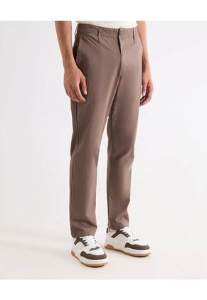 Pantalón Chino Regular  Para Hombre Café Seven Seven