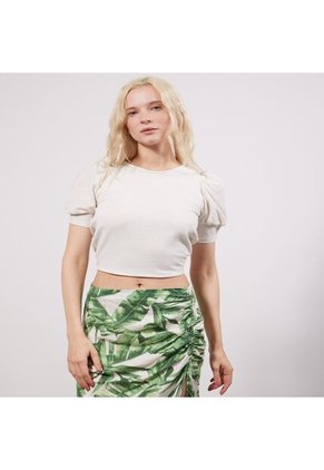 Camiseta Para Mujer Manga Corta Color Crudo Marca Seven Seven #28095678