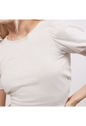 Camiseta Para Mujer Manga Corta Color Crudo Marca Seven Seven #28095678