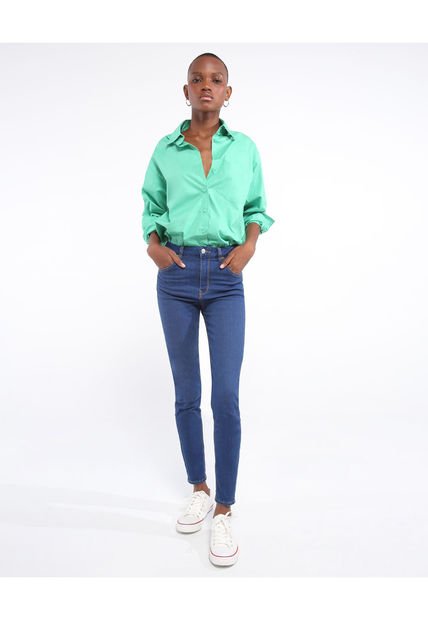 Jean Para Mujer Curvy Color Azul Medio Marca Seven Seven #28160803