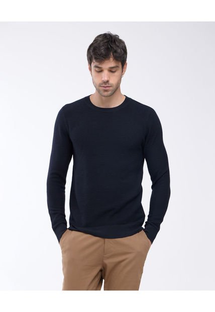 Saco Para Hombre Cuello Redondo Color Negro Marca Seven Seven #45330222