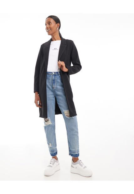 Jean Para Mujer Mom Color Azul Medio Marca Seven Seven #28160684