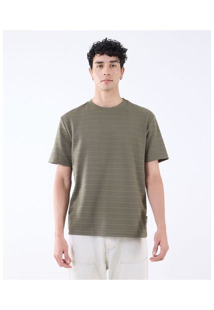 Camiseta Para Hombre Manga Corta Color Verde Claro Marca Seven Seven #45092599
