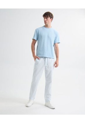 Camiseta Para Hombre Manga Corta Color Azul Claro Marca Seven Seven #45092649