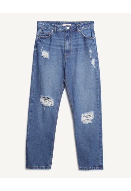 Jean Para Mujer Boyfriend Color Azul  Marca Seven Seven #28160768