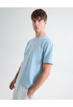 Camiseta Para Hombre Manga Corta Color Azul Claro Marca Seven Seven #45092649