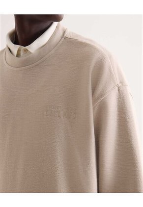 Buzo Para Hombre Cuello Redondo Color Beige Marca Seven Seven #45060717