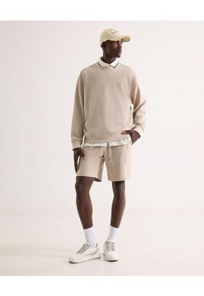 Buzo Para Hombre Cuello Redondo Color Beige Marca Seven Seven #45060717