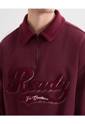 Buzo Para Hombre Zipper Color Vino Marca Seven Seven #45060707