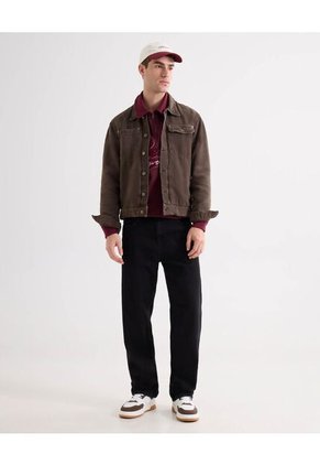 Buzo Para Hombre Zipper Color Vino Marca Seven Seven #45060707