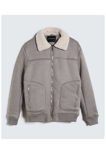 Chaqueta Para Hombre Shearling Color Gris  Marca Seven Seven #45080443