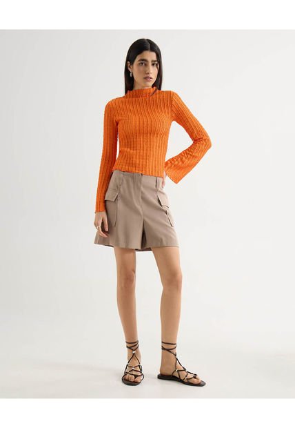 Short Para Mujer Mom Color Taupe Marca Seven Seven #28191083