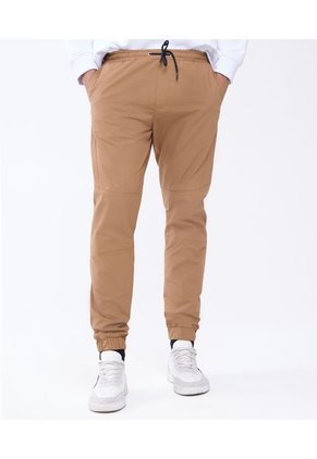 Pantalon Jogger Hombre Seven Algodón Café 45070961-8878