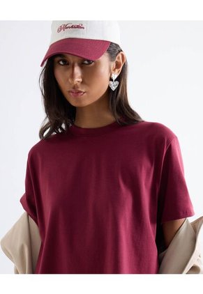 Camiseta Corta Silueta Amplia Para Mujer Vino Seven Seven