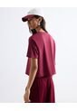 Camiseta Corta Silueta Amplia  Para Mujer Vino Seven Seven de Seven Seven