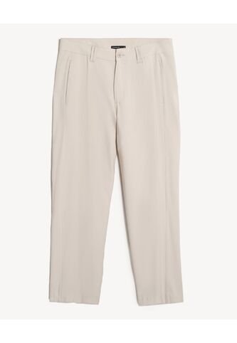 Pantalón Chino Straight  Para Hombre Crema Seven Seven Seven Seven