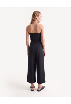 Enterizo Strapless Culotte  Para Mujer Negro Seven Seven