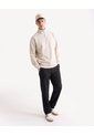 Buzo Relaxed Halfzipper Texturizado  Para Hombre Taupe Seven Seven de Seven Seven