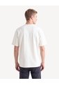 Camiseta Comfy Textura De Punto  Para Hombre Marfil Seven Seven de Seven Seven