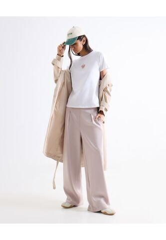 Pantalón Sudadera Encauchada  Para Mujer Vino Seven Seven Seven Seven