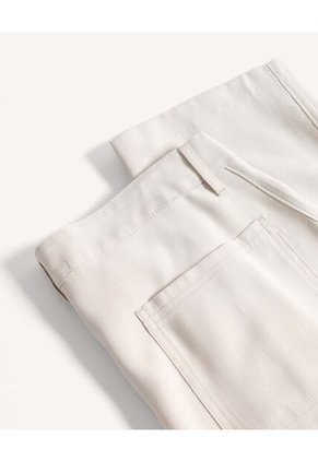 Pantalón Chino Straight Para Hombre Crema Seven Seven