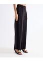 Pantalón Tiro Alto Con Prenses  Para Mujer Negro Seven Seven de Seven Seven