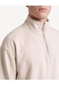 Buzo Relaxed Halfzipper Texturizado  Para Hombre Taupe Seven Seven de Seven Seven