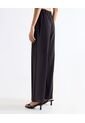 Pantalón Tiro Alto Con Prenses  Para Mujer Negro Seven Seven de Seven Seven