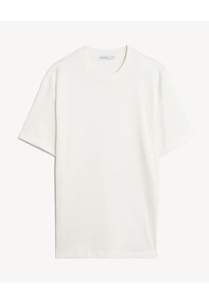 Camiseta Regular Fit Atemporal  Para Hombre Marfil Seven Seven