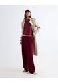 Pantalón Sudadera Encauchada  Para Mujer Crema Seven Seven de Seven Seven