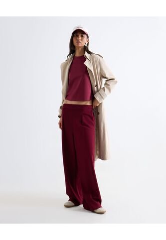 Pantalón Sudadera Encauchada  Para Mujer Crema Seven Seven Seven Seven
