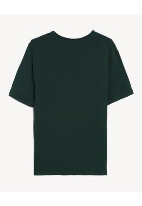 Camiseta Slim Fit Cuello Redondo Para Hombre Verde Seven Seven
