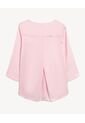 Blusa Cuello V Mangas Ajustables  Para Mujer Rosado Seven Seven de Seven Seven