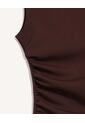 Camiseta Corta Manga Sisa  Para Mujer Café Seven Seven de Seven Seven