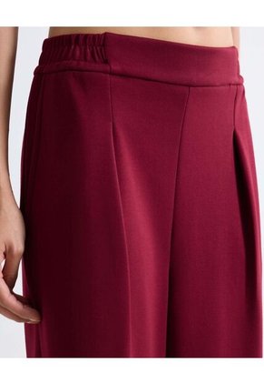 Pantalón Sudadera Encauchada  Para Mujer Crema Seven Seven