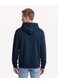 Buzo Hoodie Pesado Bolsillo Canguro  Para Hombre Azul Seven Seven de Seven Seven