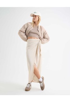 Camiseta Para Mujer Manga Corta Color Arena Marca Seven Seven #28096164