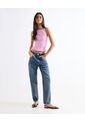 Jean Mom Tono Oscuro  Para Mujer Azul Seven Seven de Seven Seven