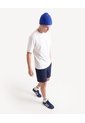 Bermuda Textura Rib De Punto  Para Hombre Azul Seven Seven de Seven Seven