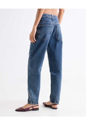 Jean Mom Tono Oscuro Para Mujer Azul Seven Seven