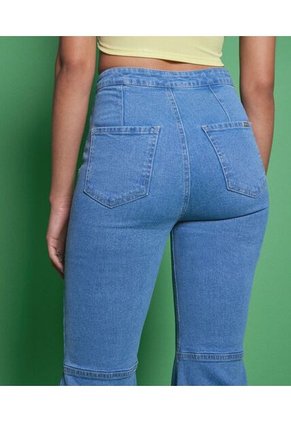 Jean Para Mujer Flare Color Azul Medio Marca Seven Seven #28160733