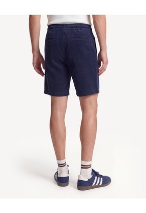 Bermuda Textura Rib De Punto  Para Hombre Azul Seven Seven