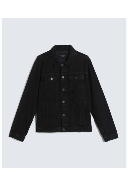 Chaqueta Para Hombre Trucker Color Negro Marca Seven Seven #45080370