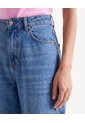 Jean Wide Leg Tiro Medio  Para Mujer Azul Seven Seven de Seven Seven