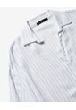 Blusa Camisera Holgada  Para Mujer Celeste Seven Seven de Seven Seven