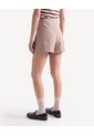 Falda Short Con Prenses  Para Mujer Taupe Seven Seven de Seven Seven